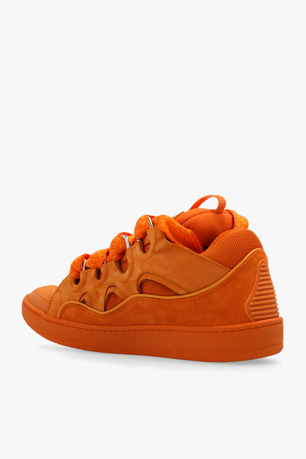 Orange 'Curb' sneakers Lanvin - formato sneaker para vestir
